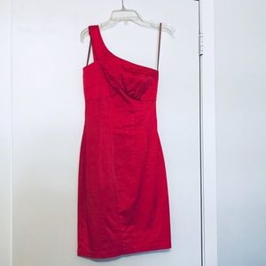 One Shoulder Peach Bodycon Dress🍑